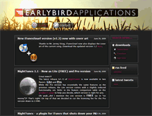 Tablet Screenshot of earlybirdapplications.com